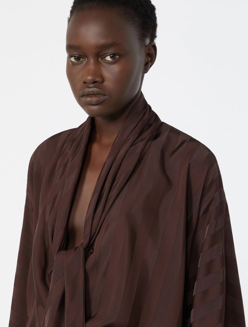SPORTMAX CAMICIA CORSARO CIOCCOLATO