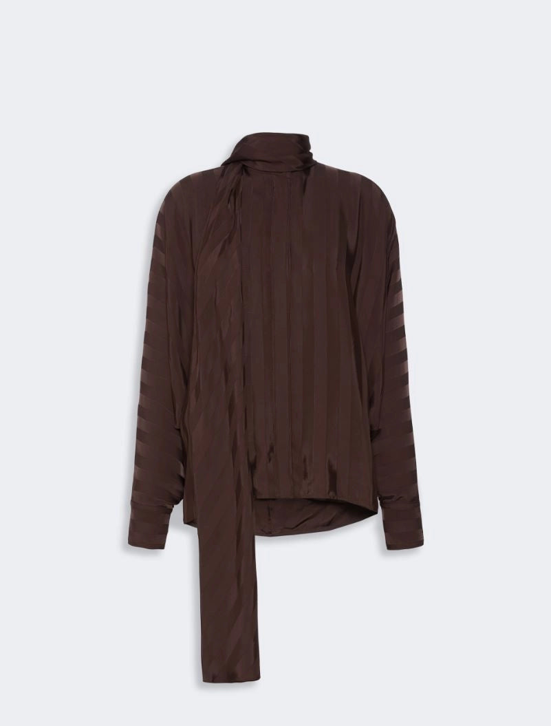 SPORTMAX CAMICIA CORSARO CIOCCOLATO