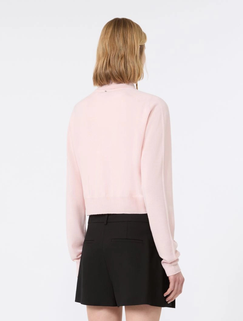 SPORTMAX CARDIGAN LIRICA ROSA
