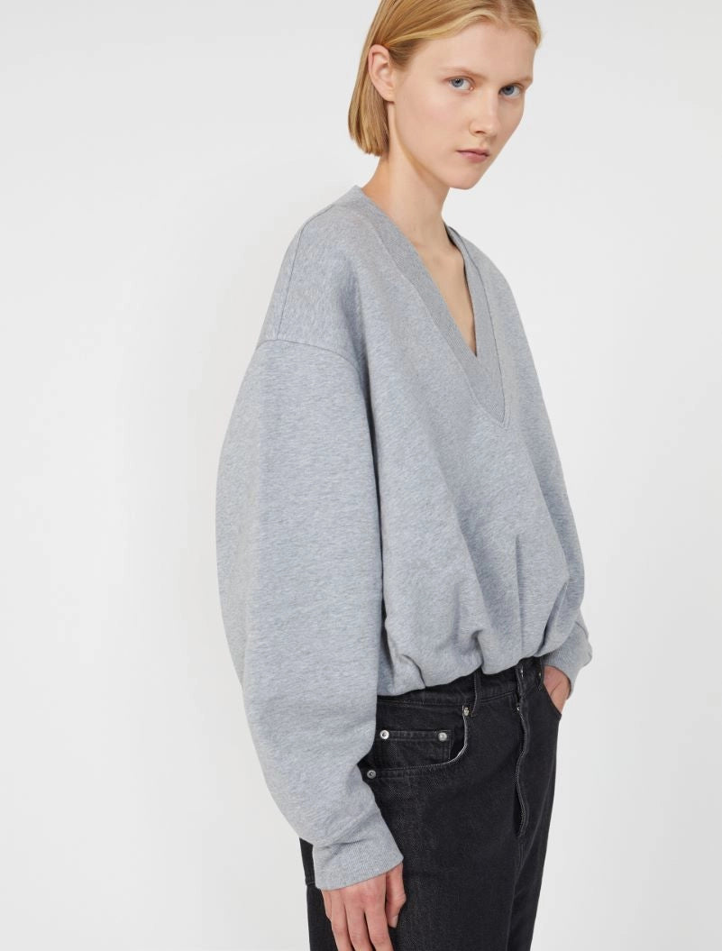 SPORTMAX FELPA COLLEG GRIGIO