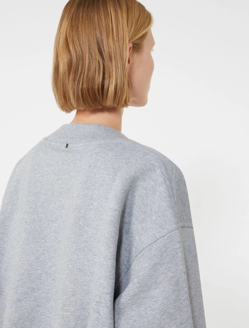SPORTMAX FELPA COLLEG GRIGIO