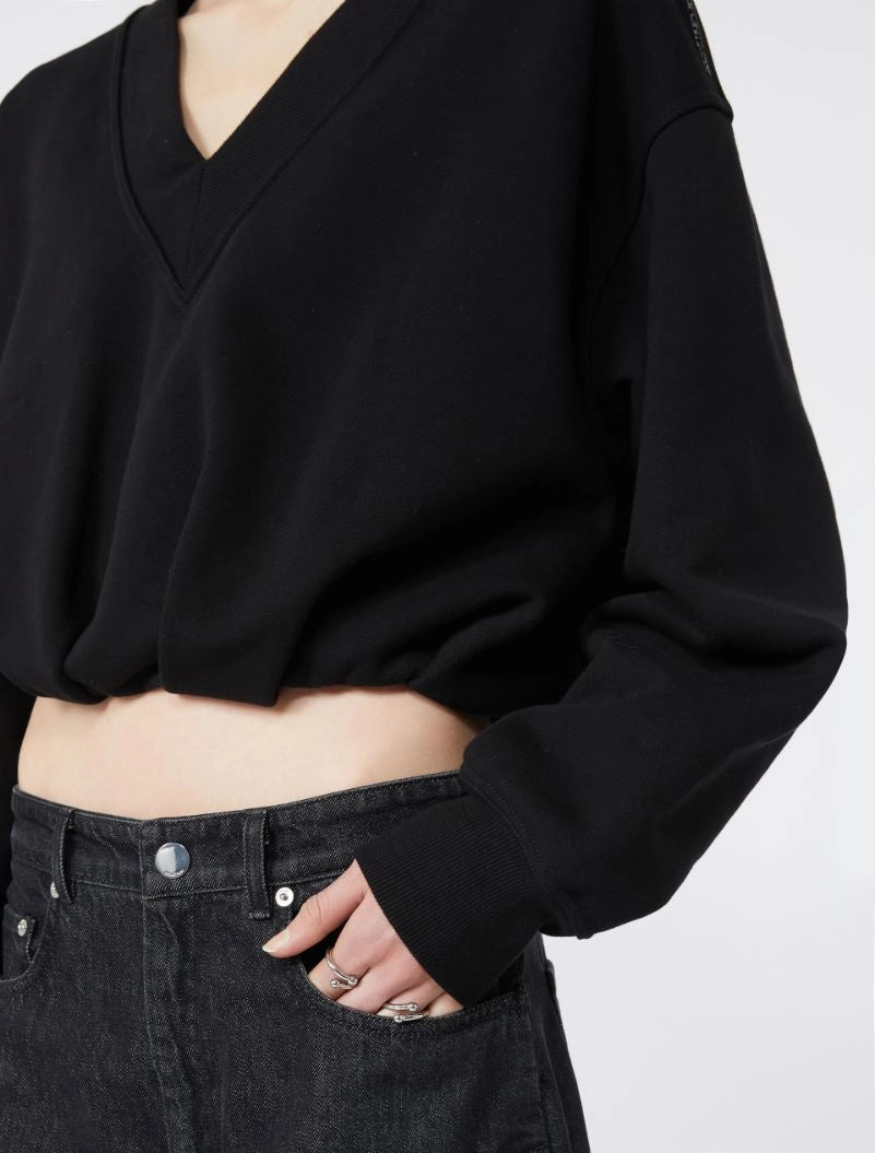 SPORTMAX FELPA COLLEG NERO