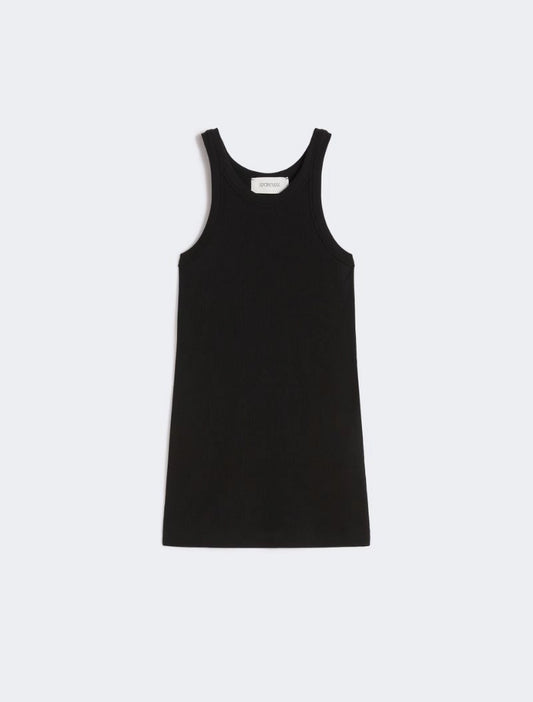 SPORTMAX CANOTTA FUMATO BLACK