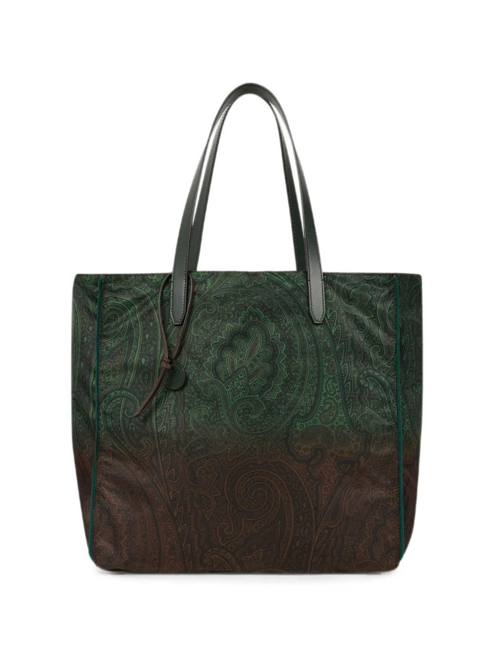 ETRO BORSA SHOPPING NYLON VERDE