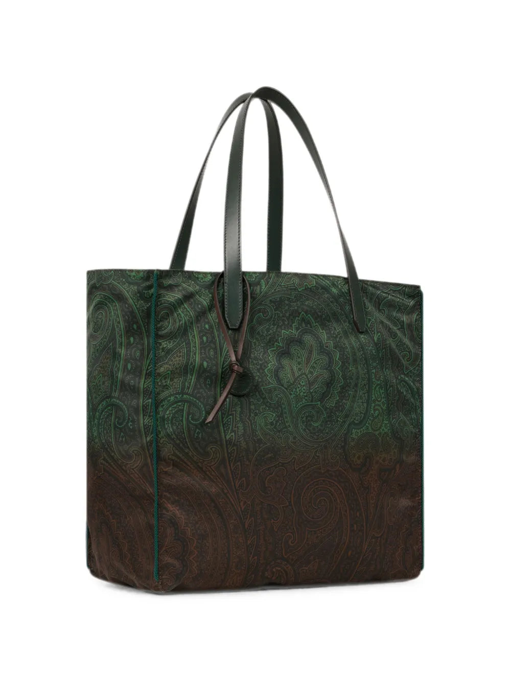 ETRO BORSA SHOPPING NYLON VERDE