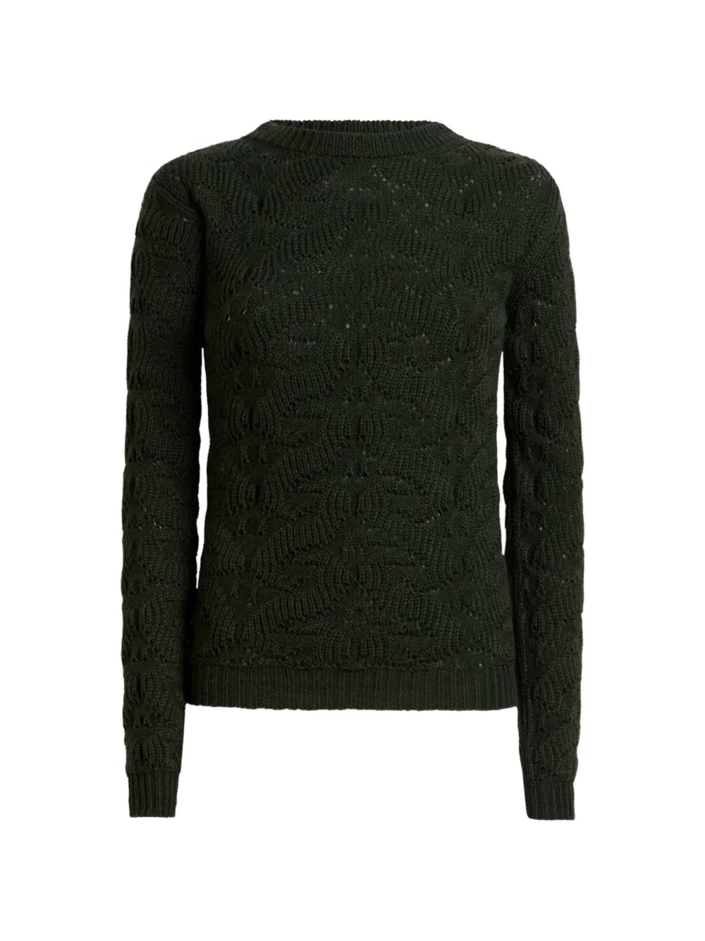 ETRO MAGLIONE TRAFORATO VERDE