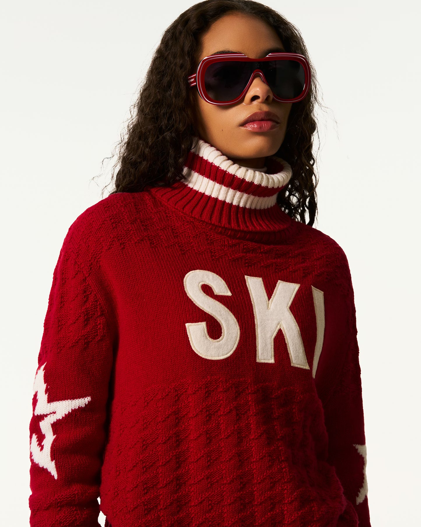 PERFECT MOMENT MAGLIONE "SKI" RED