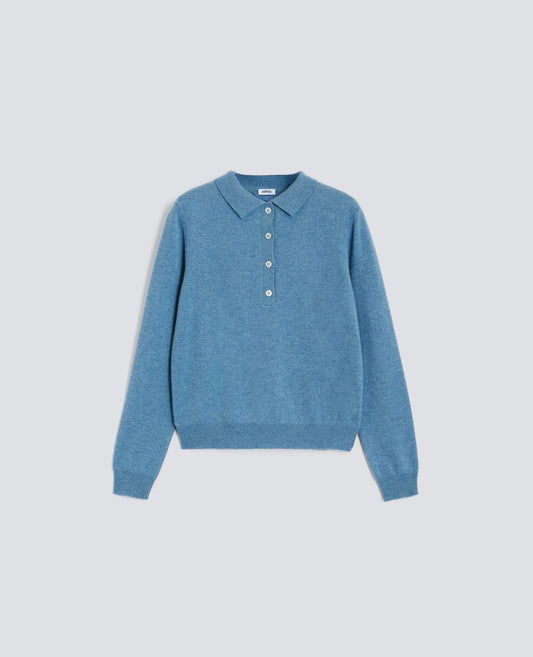 ASPESI MAGLIA POLO AZZURRO