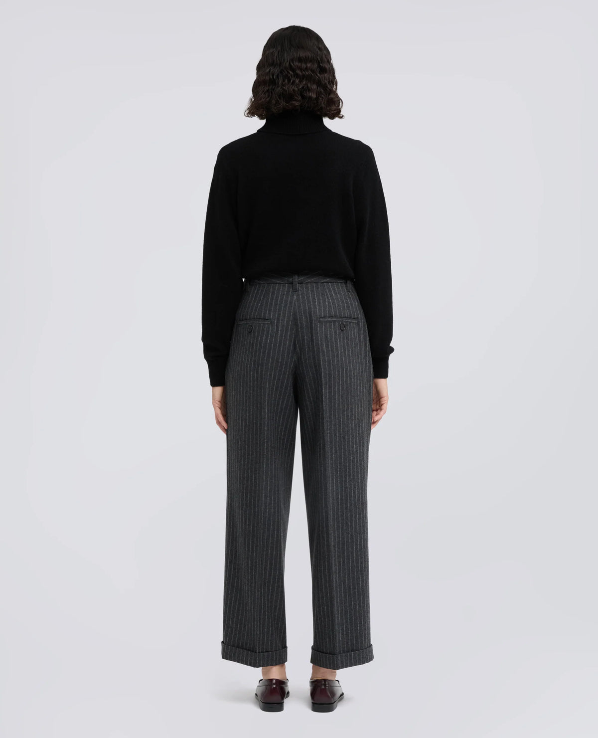 ASPESI PANTALONE GESSATO MOD.0131 GRIGIO