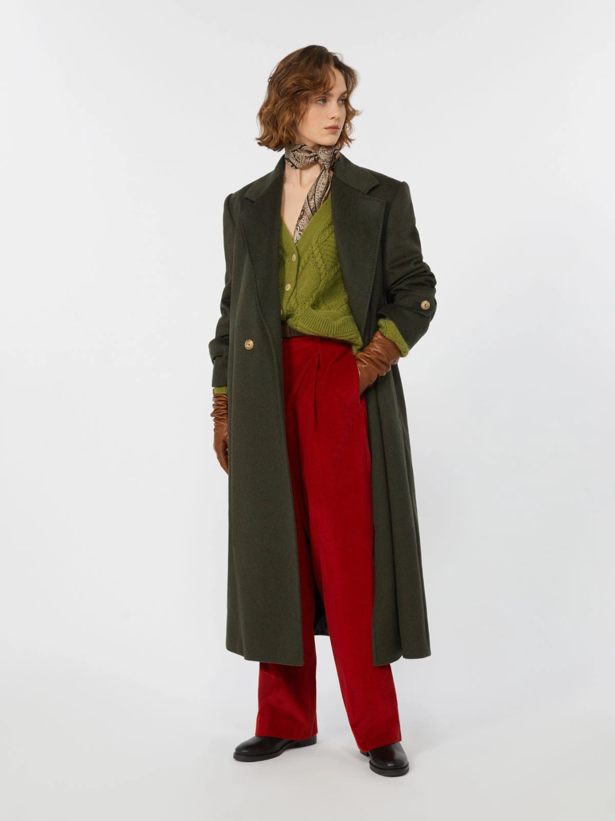 WEEKEND MAX MARA CAPPOTTO SMALTO VERDE
