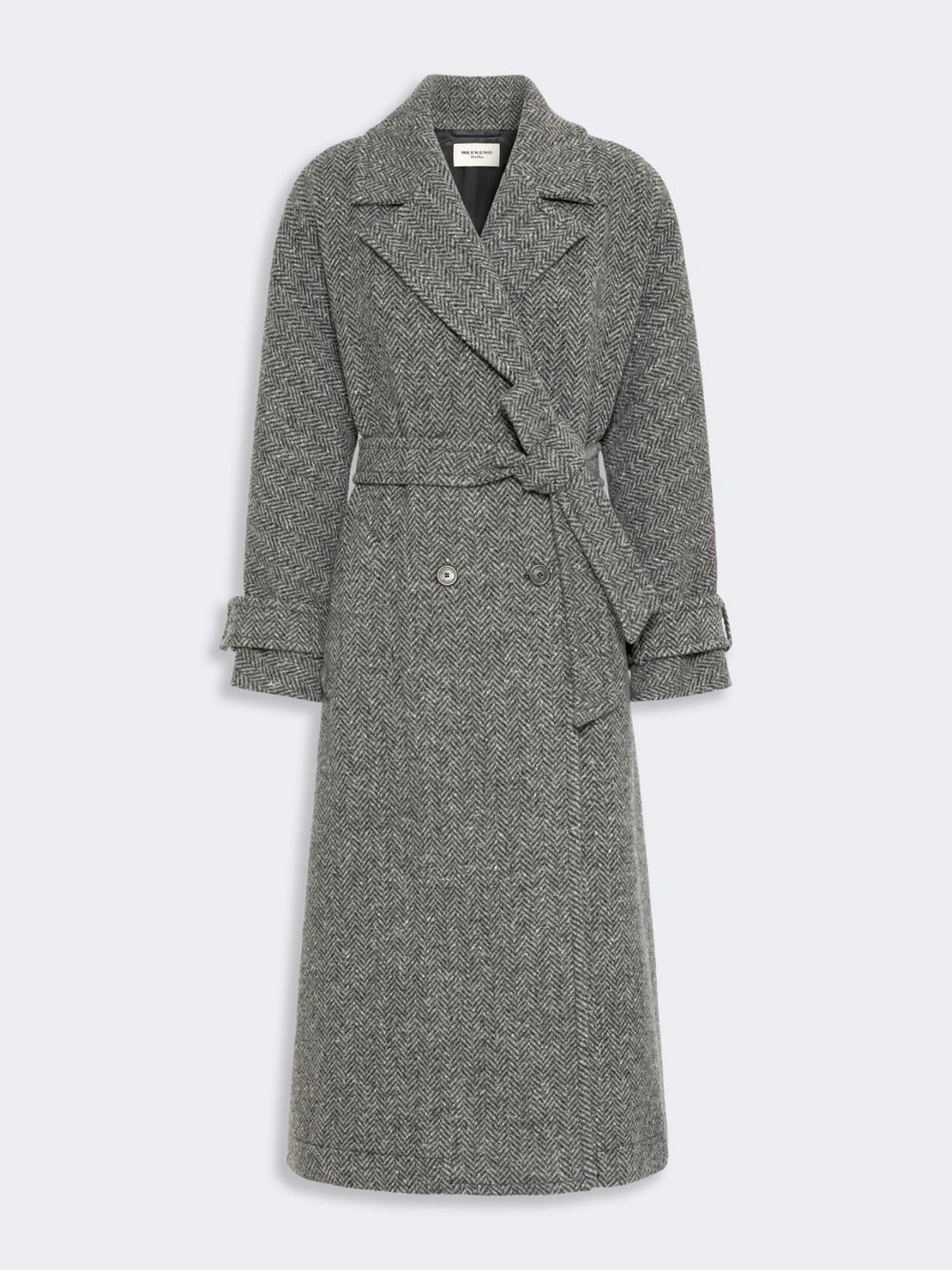 WEEKEND MAX MARA CAPPOTTO TEMA CHEVRON ANTRACITE