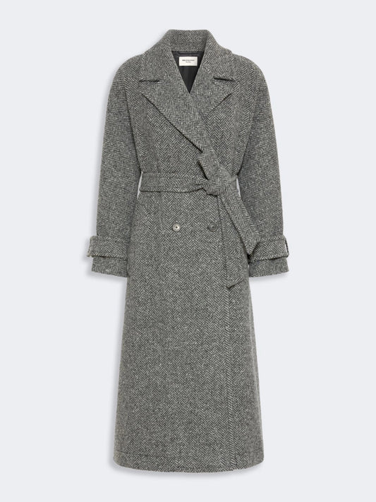 WEEKEND MAX MARA CAPPOTTO TEMA CHEVRON ANTRACITE