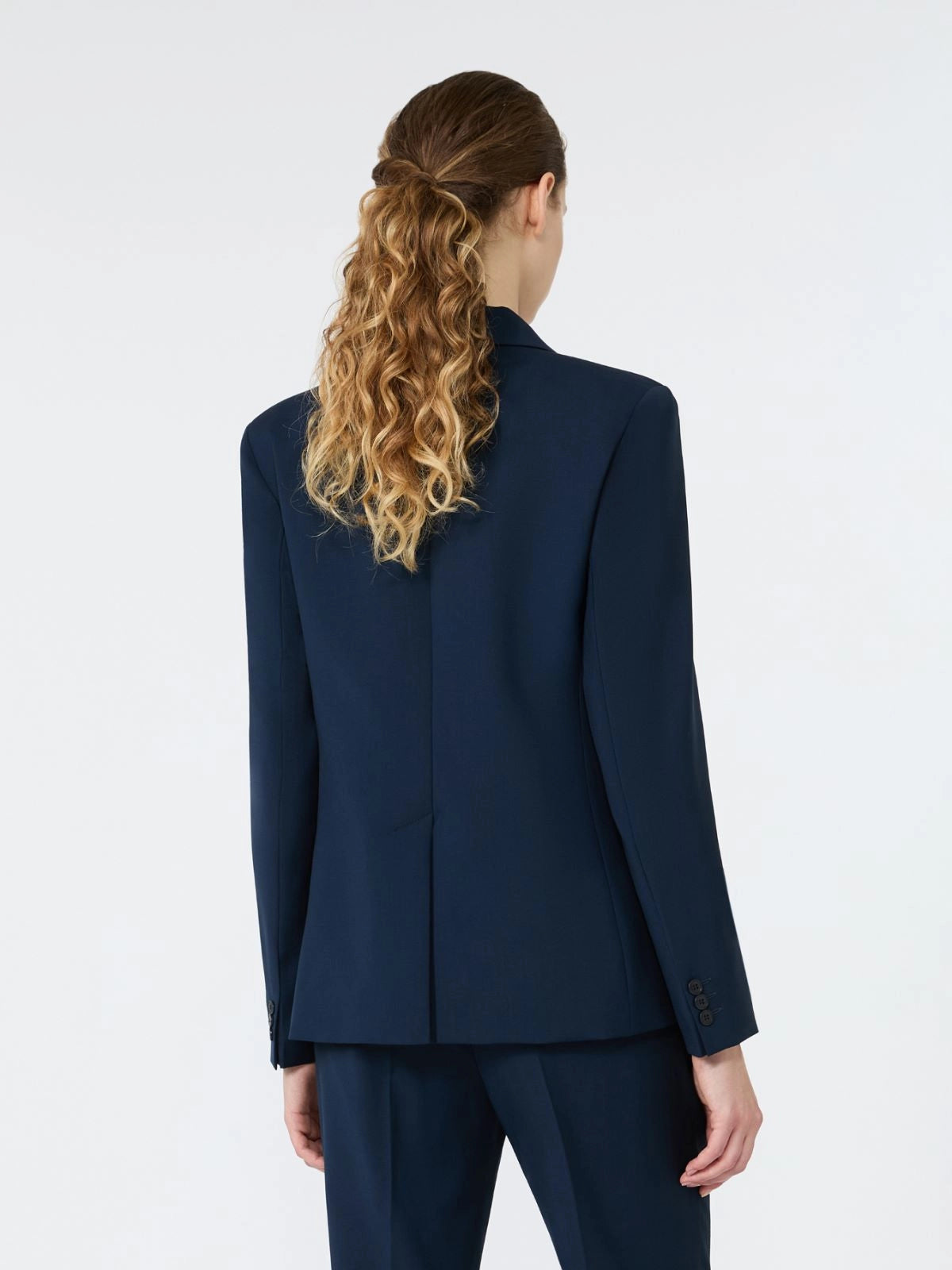 WEEKEND MAX MARA BLAZER LAMINE BLU