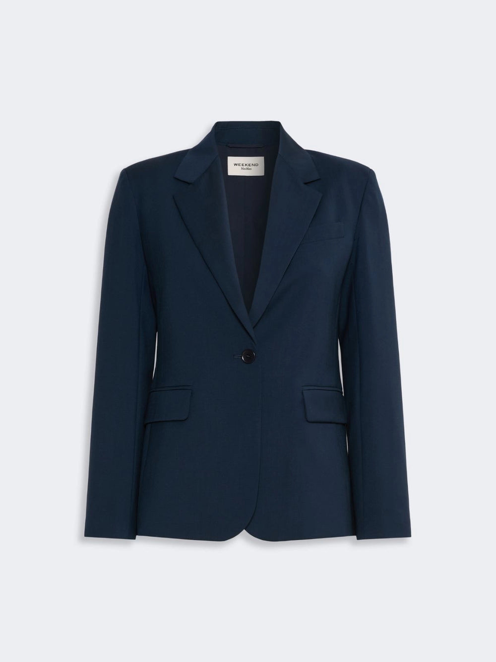 WEEKEND MAX MARA BLAZER LAMINE BLU