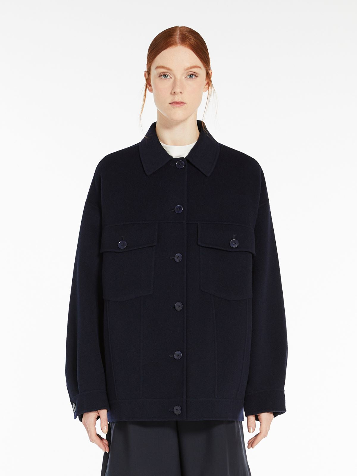 WEEKEND MAX MARA CAPPOTTO CORTO MIDA BLU