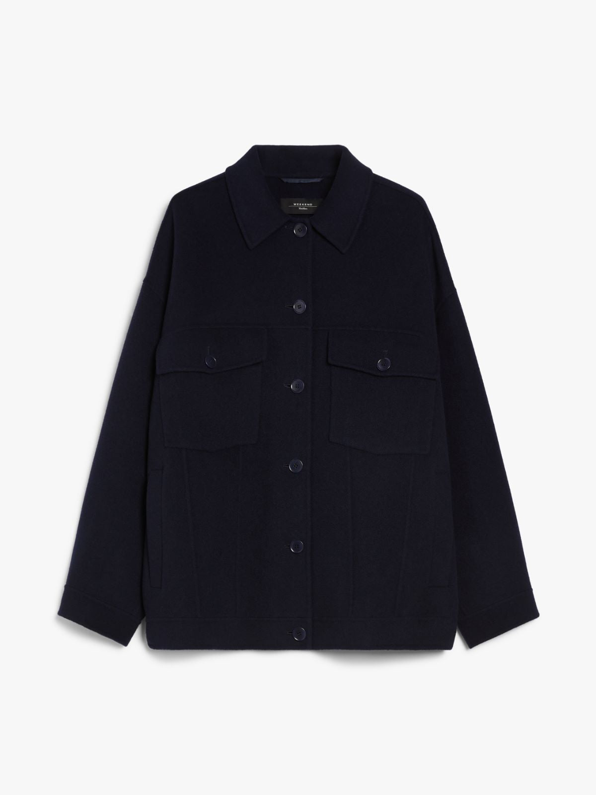 WEEKEND MAX MARA CAPPOTTO CORTO MIDA BLU