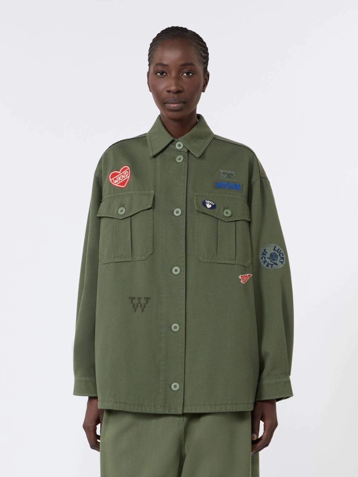 WEEKEND MAX MARA GIACCA RAZZA KAKI