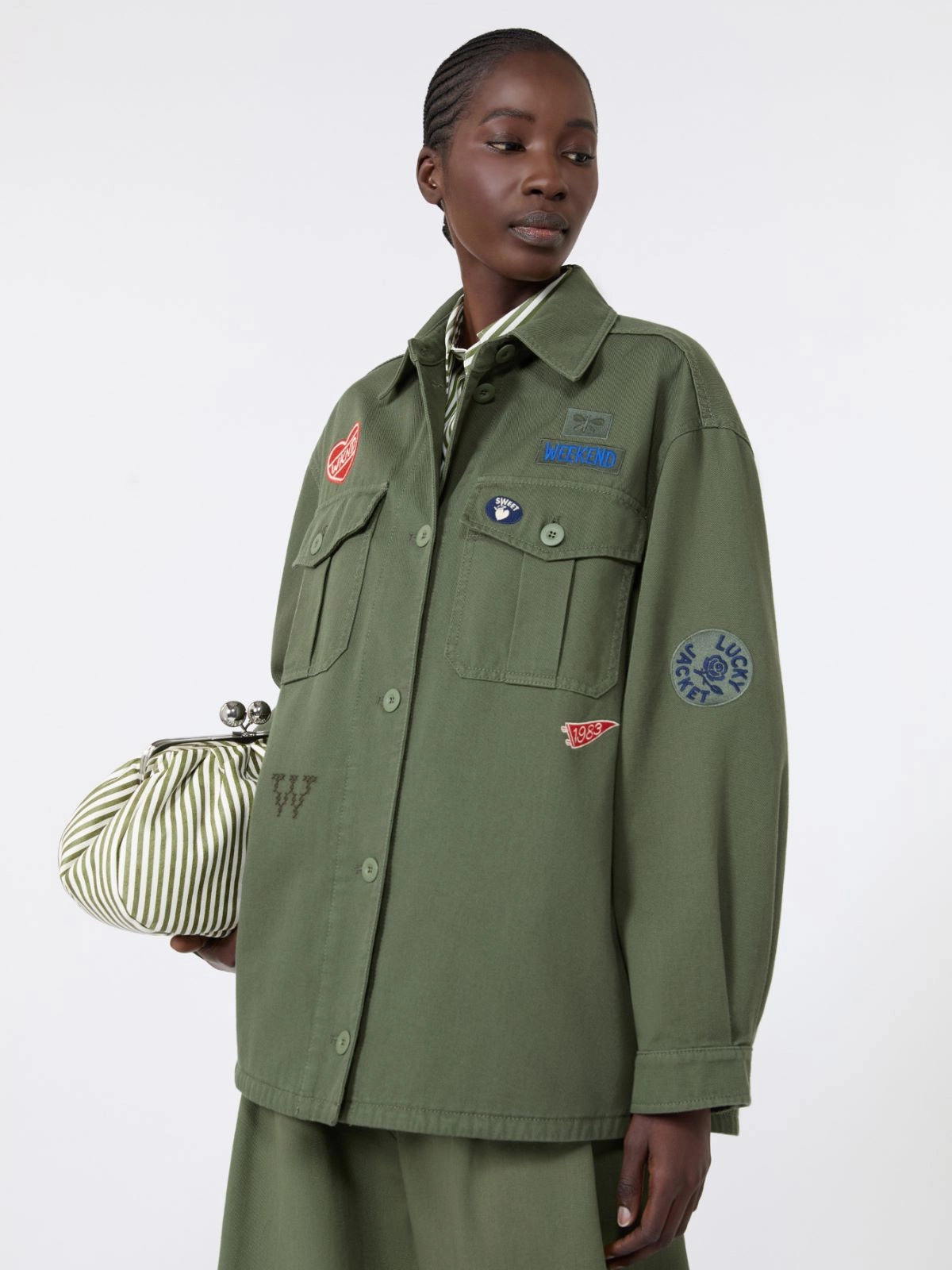 WEEKEND MAX MARA GIACCA RAZZA KAKI