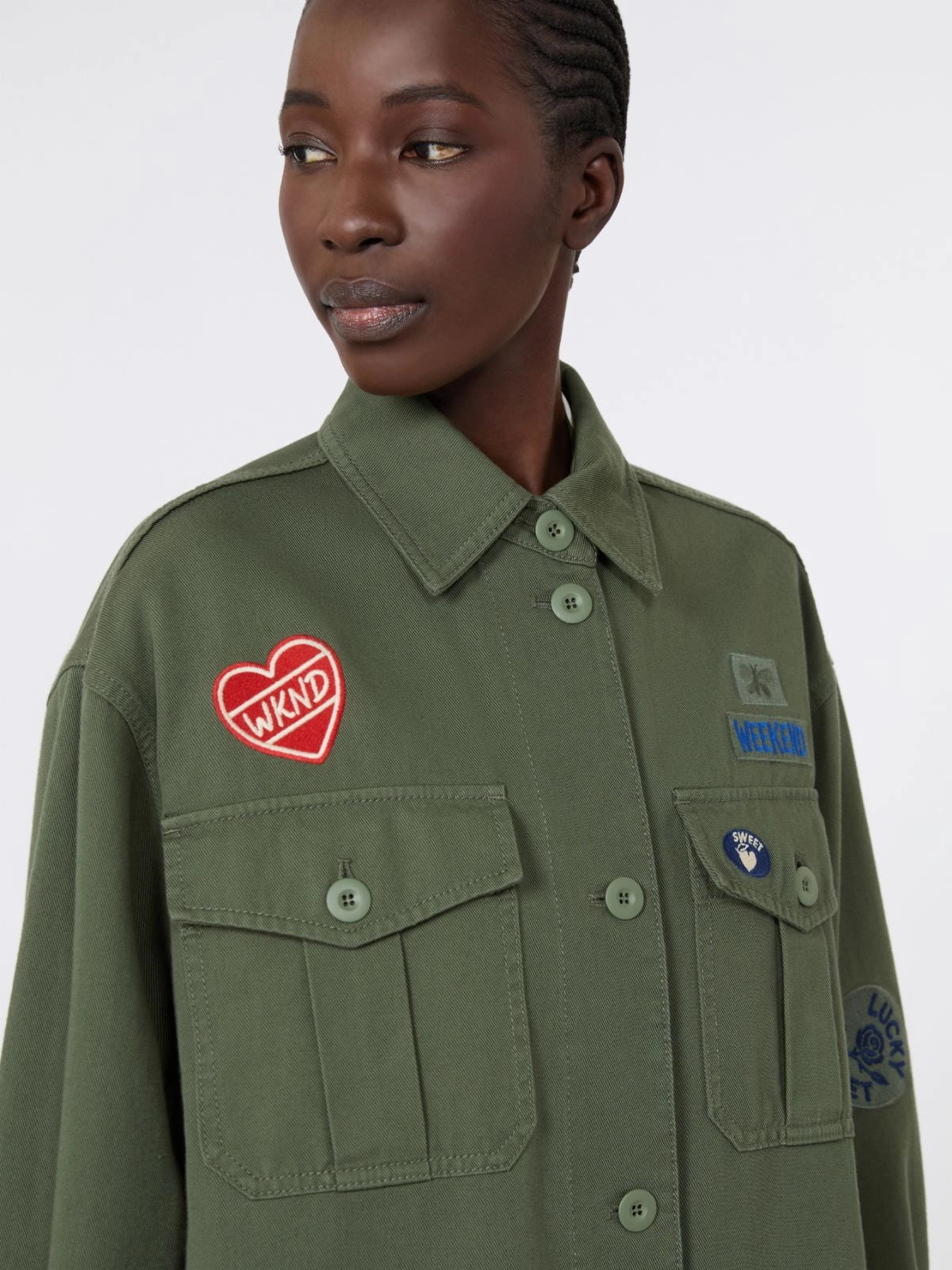 WEEKEND MAX MARA GIACCA RAZZA KAKI
