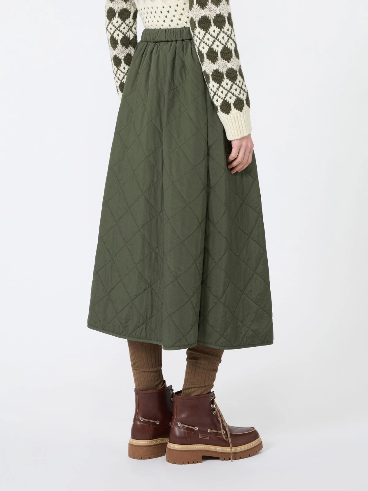 WEEKEND MAX MARA GONNA BRIOSE KAKI