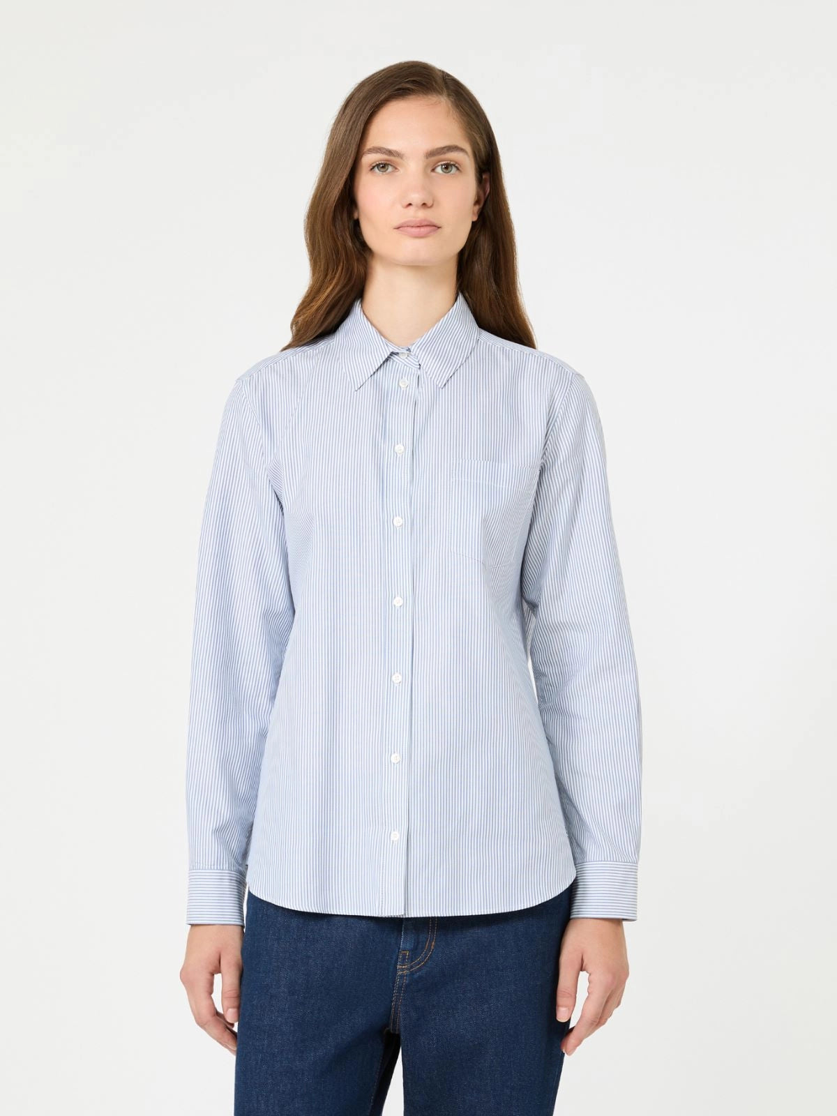 WEEKEND MAX MARA CAMICIA COBALTO RIGA PICCOLA BLU