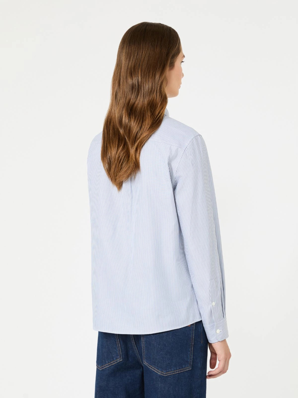 WEEKEND MAX MARA CAMICIA COBALTO RIGA PICCOLA BLU