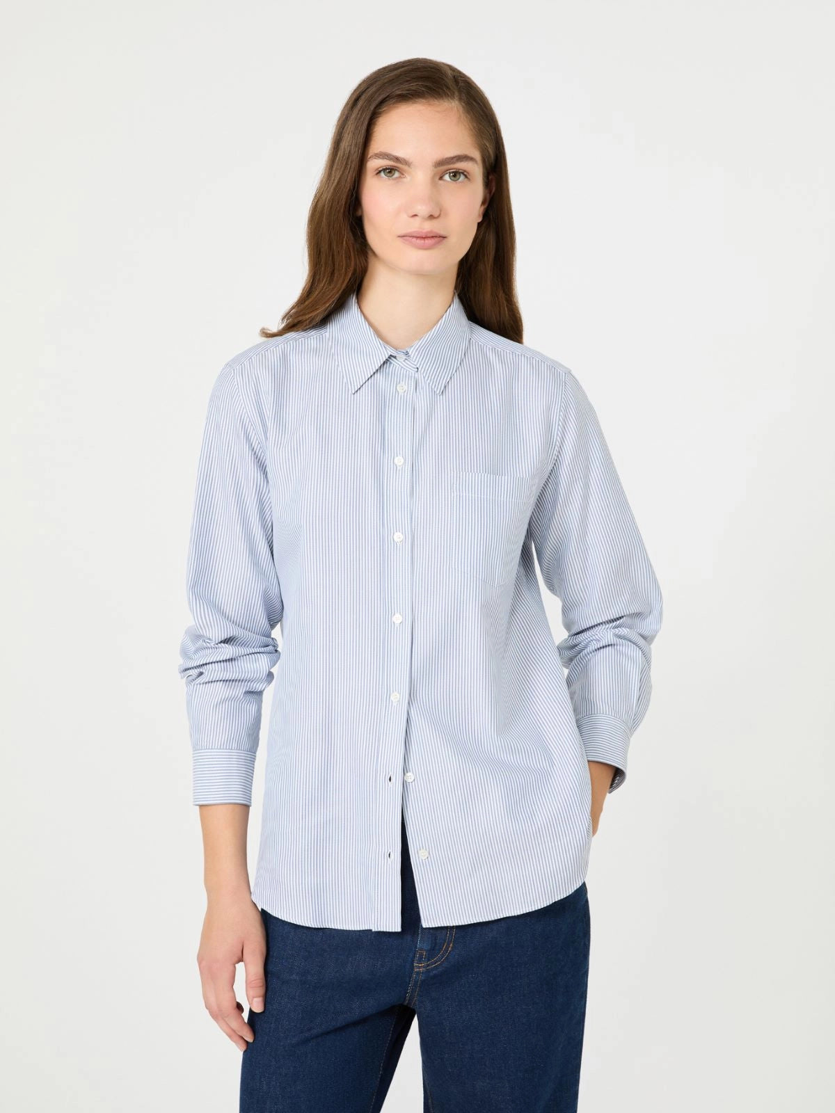 WEEKEND MAX MARA CAMICIA COBALTO RIGA PICCOLA BLU