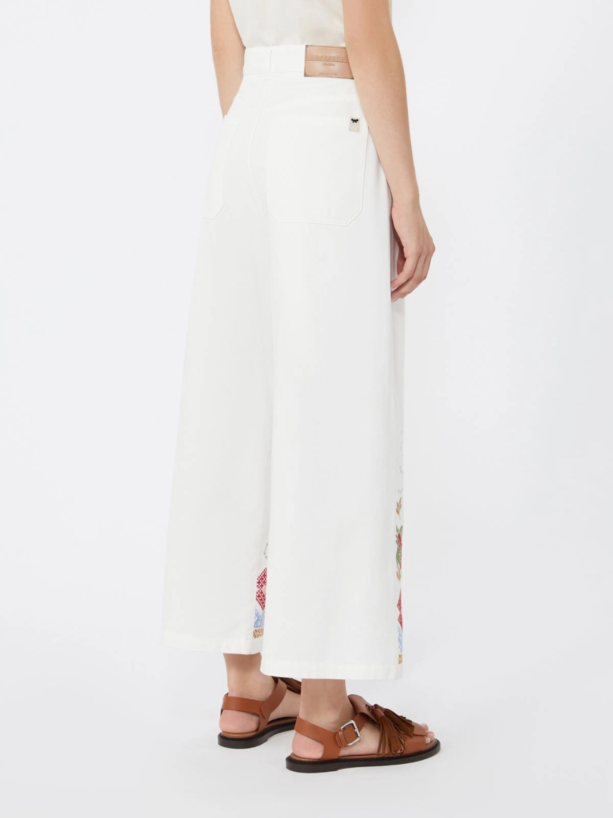 WEEKEND MAX MARA PANTALONE ADUNCO BIANCO