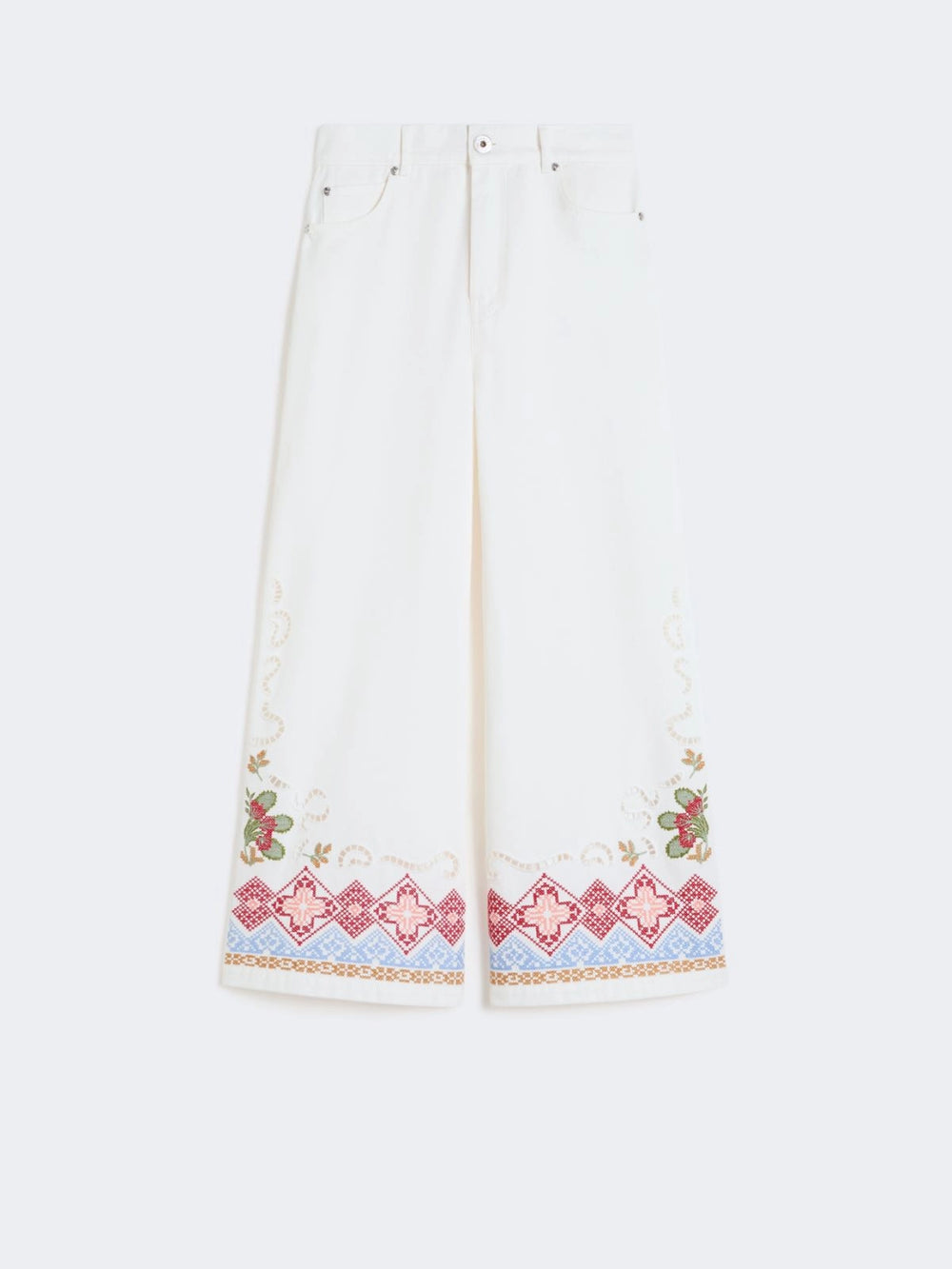 WEEKEND MAX MARA PANTALONE ADUNCO BIANCO