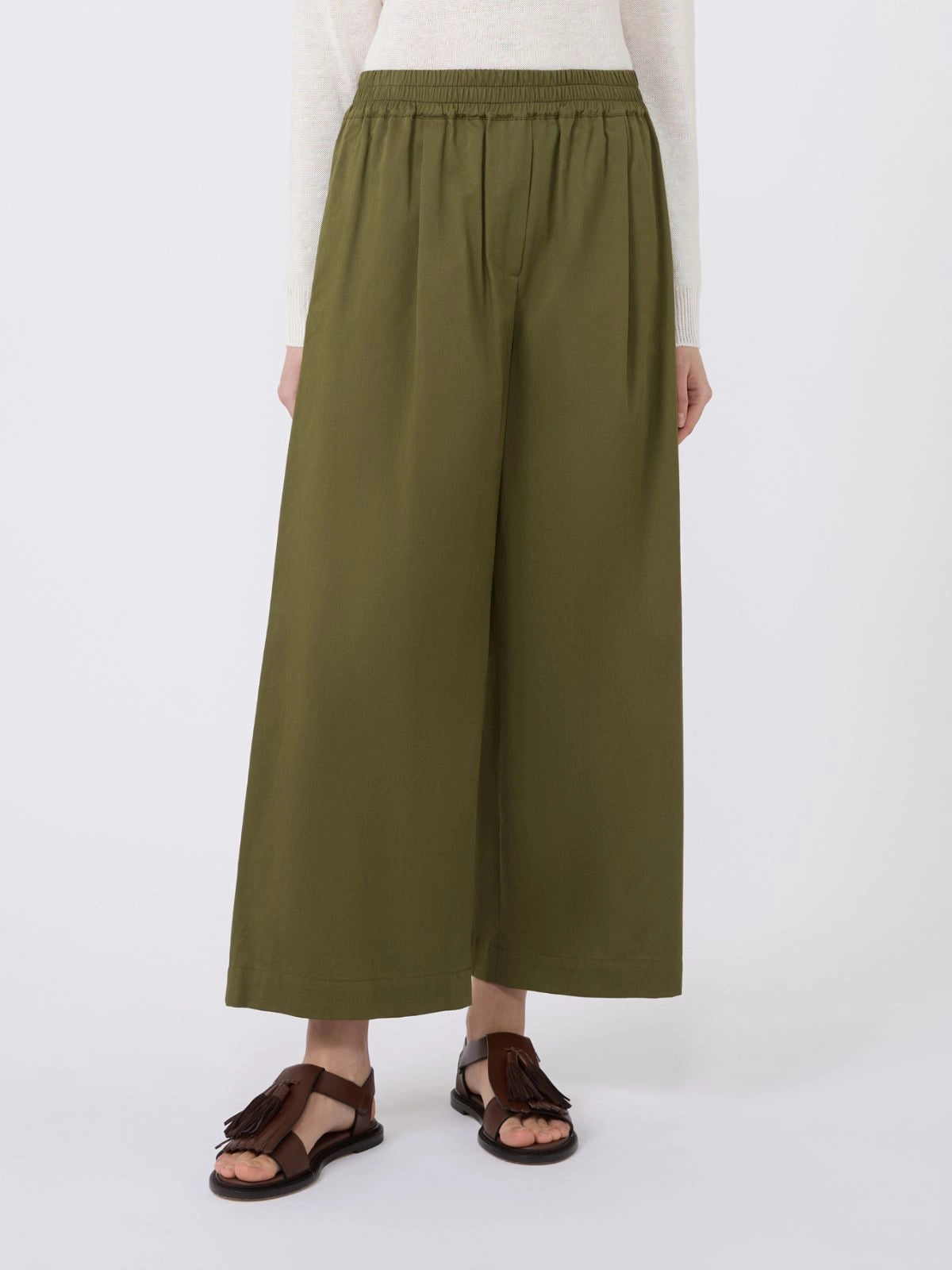 WEEKEND MAX MARA PANTALONE GOLFO KAKI