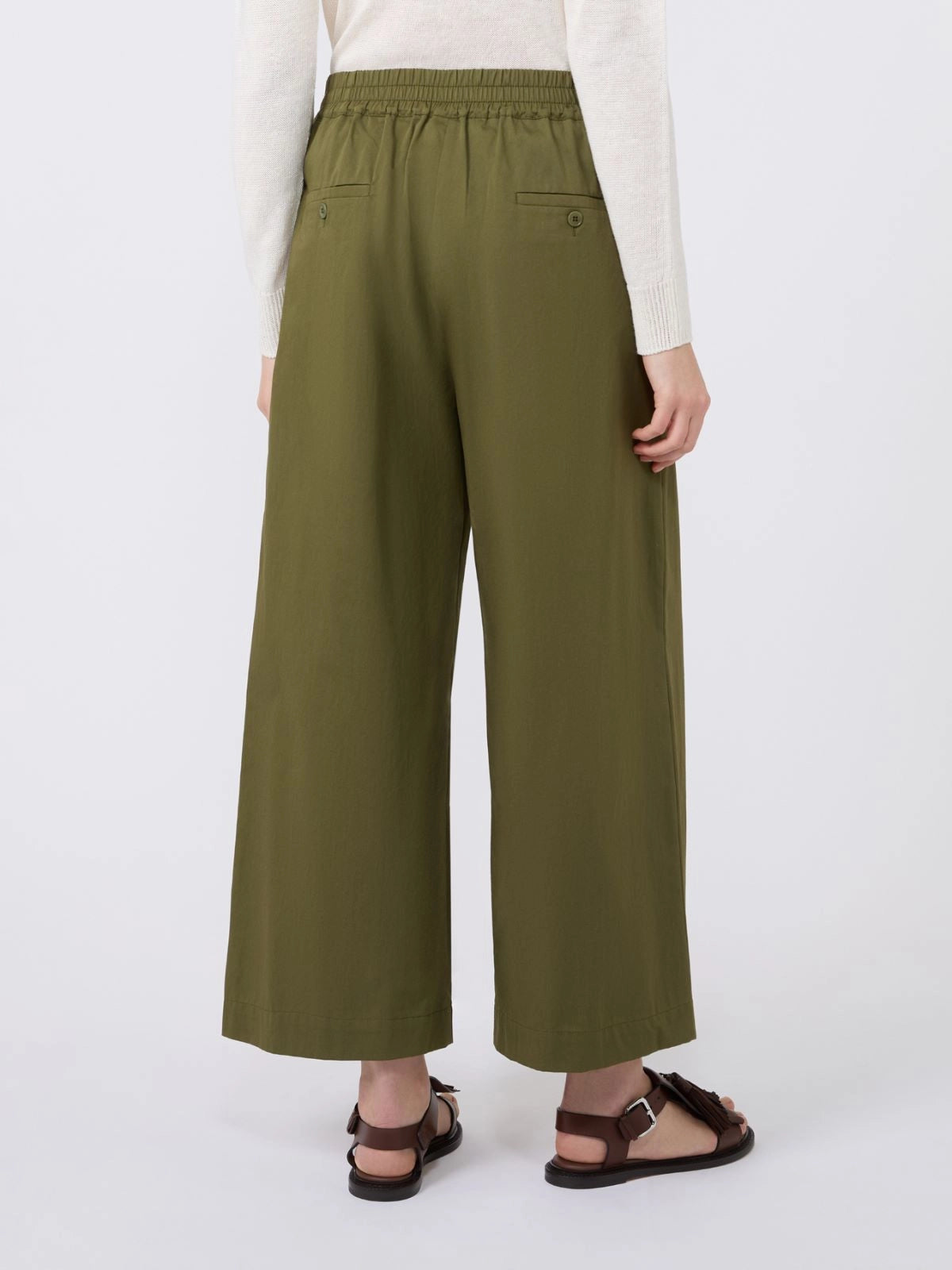 WEEKEND MAX MARA PANTALONE GOLFO KAKI