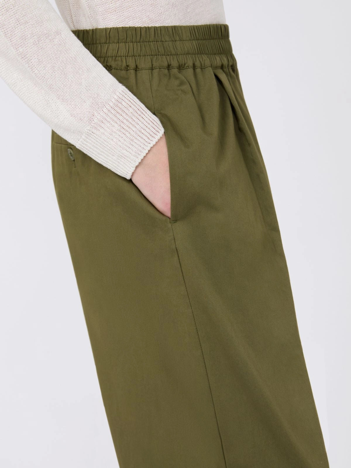 WEEKEND MAX MARA PANTALONE GOLFO KAKI