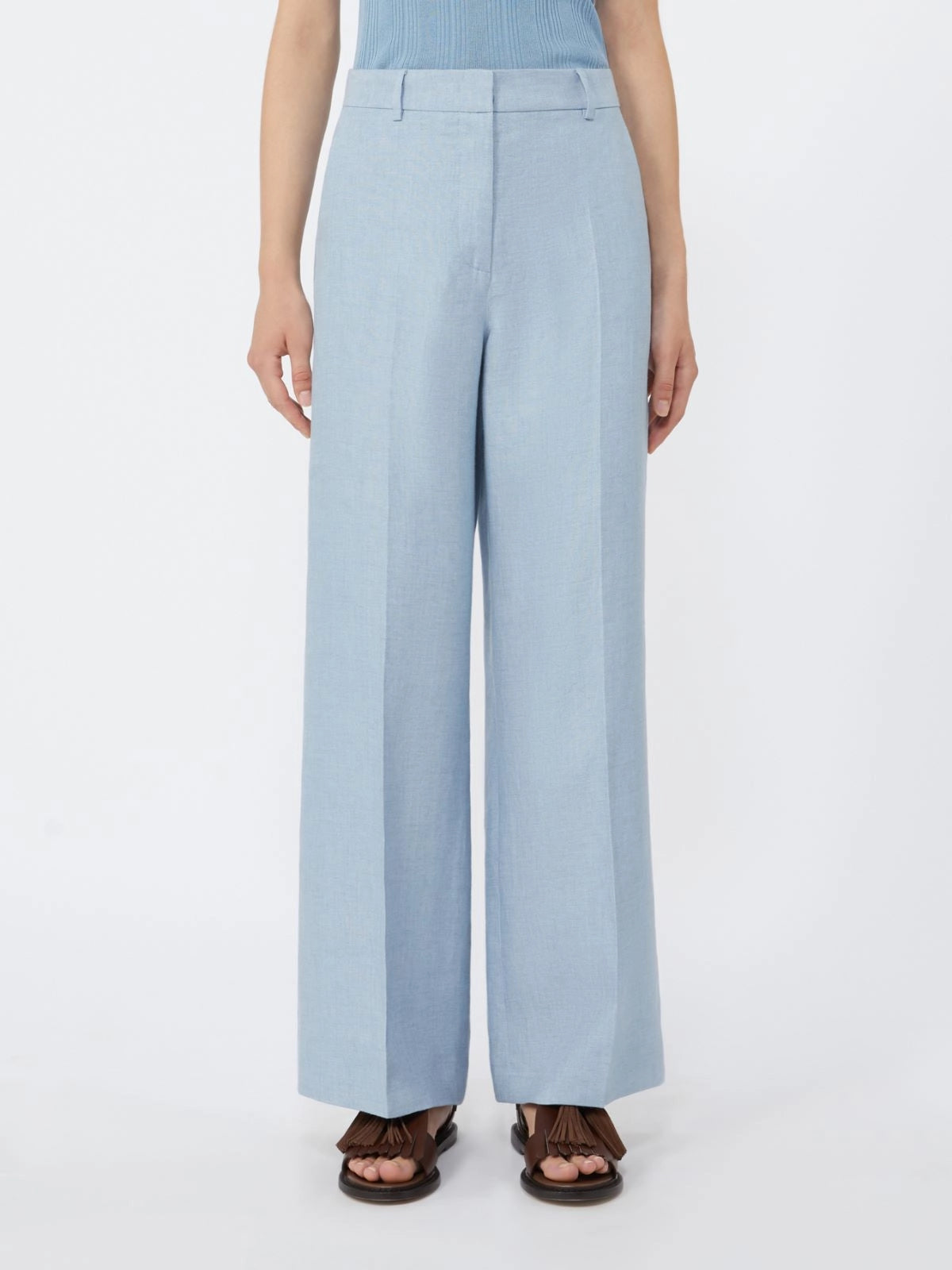 WEEKEND MAX MARA PANTALONE MALIZIA AZZURRO