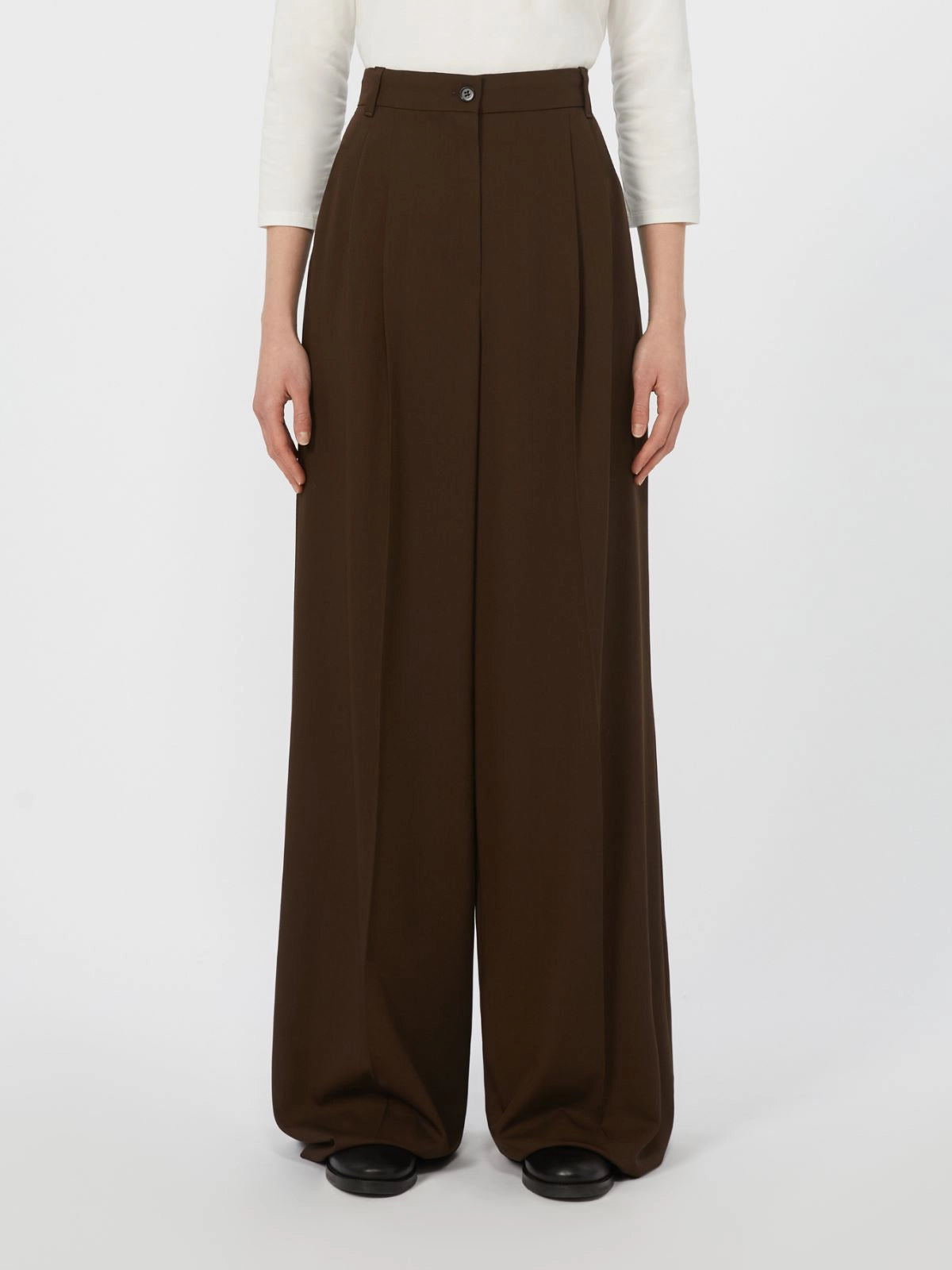 WEEKEND MAX MARA PANTALONE GARENNA MARRONE