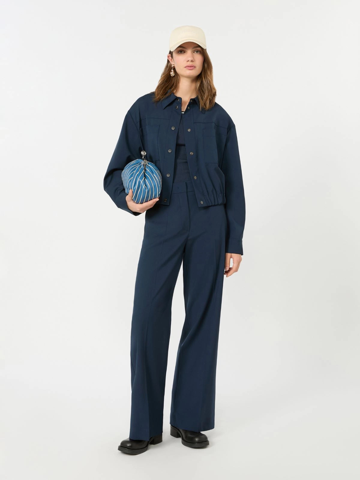 WEEKEND MAX MARA PANTALONE VISIVO BLU