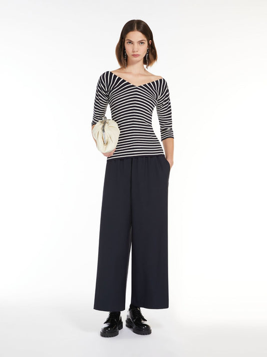 WEEKEND MAX MARA PANTALONE ELMO NAVY