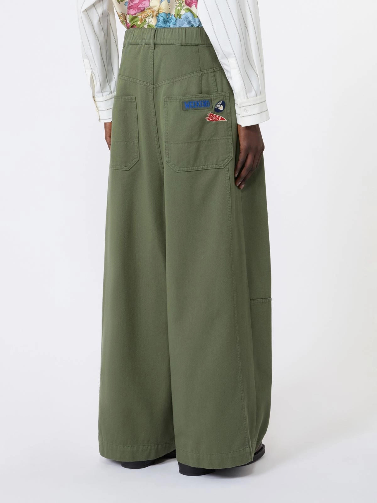 WEEKEND MAX MARA PANTALONE BACCA KAKI