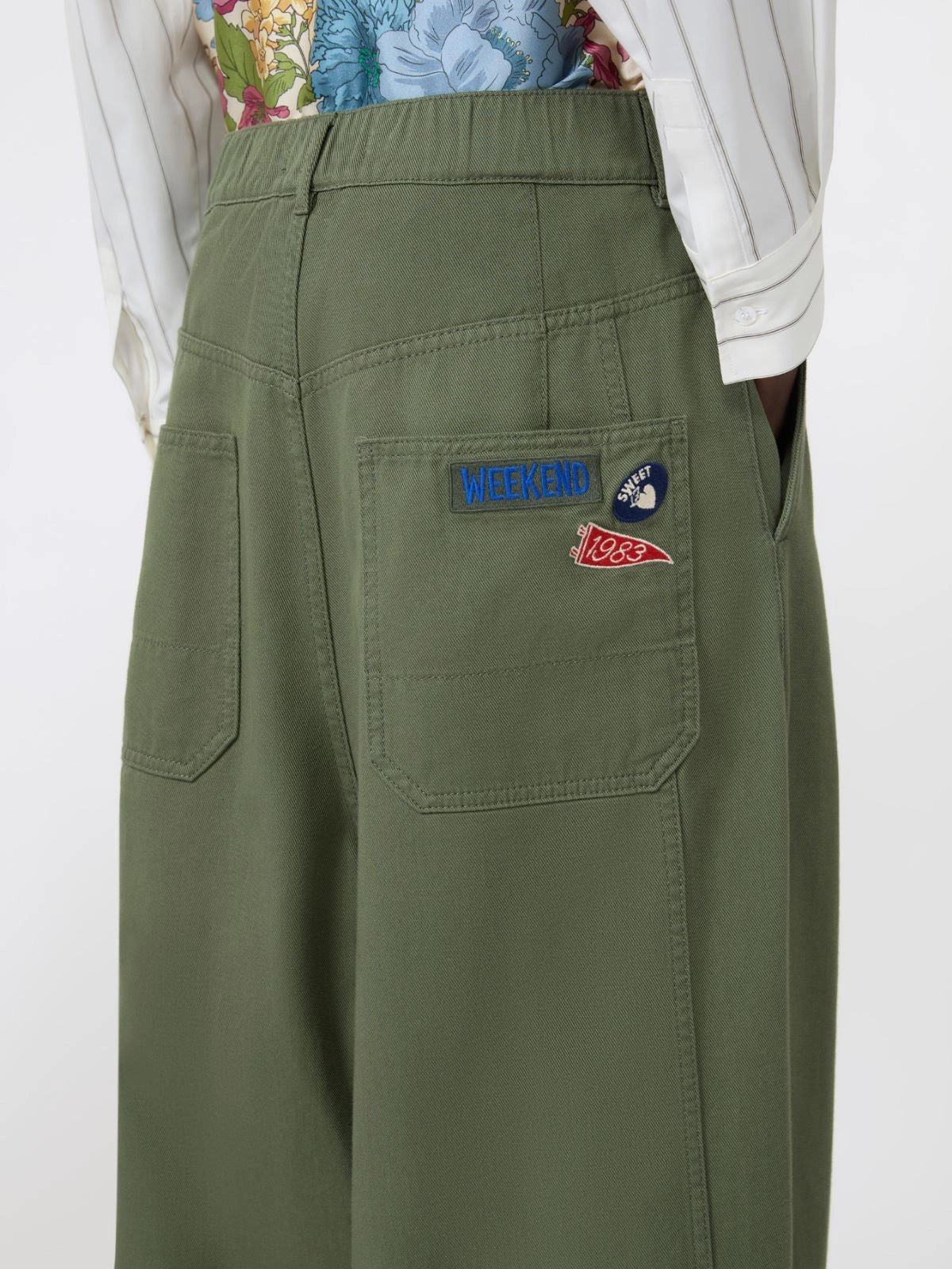 WEEKEND MAX MARA PANTALONE BACCA KAKI