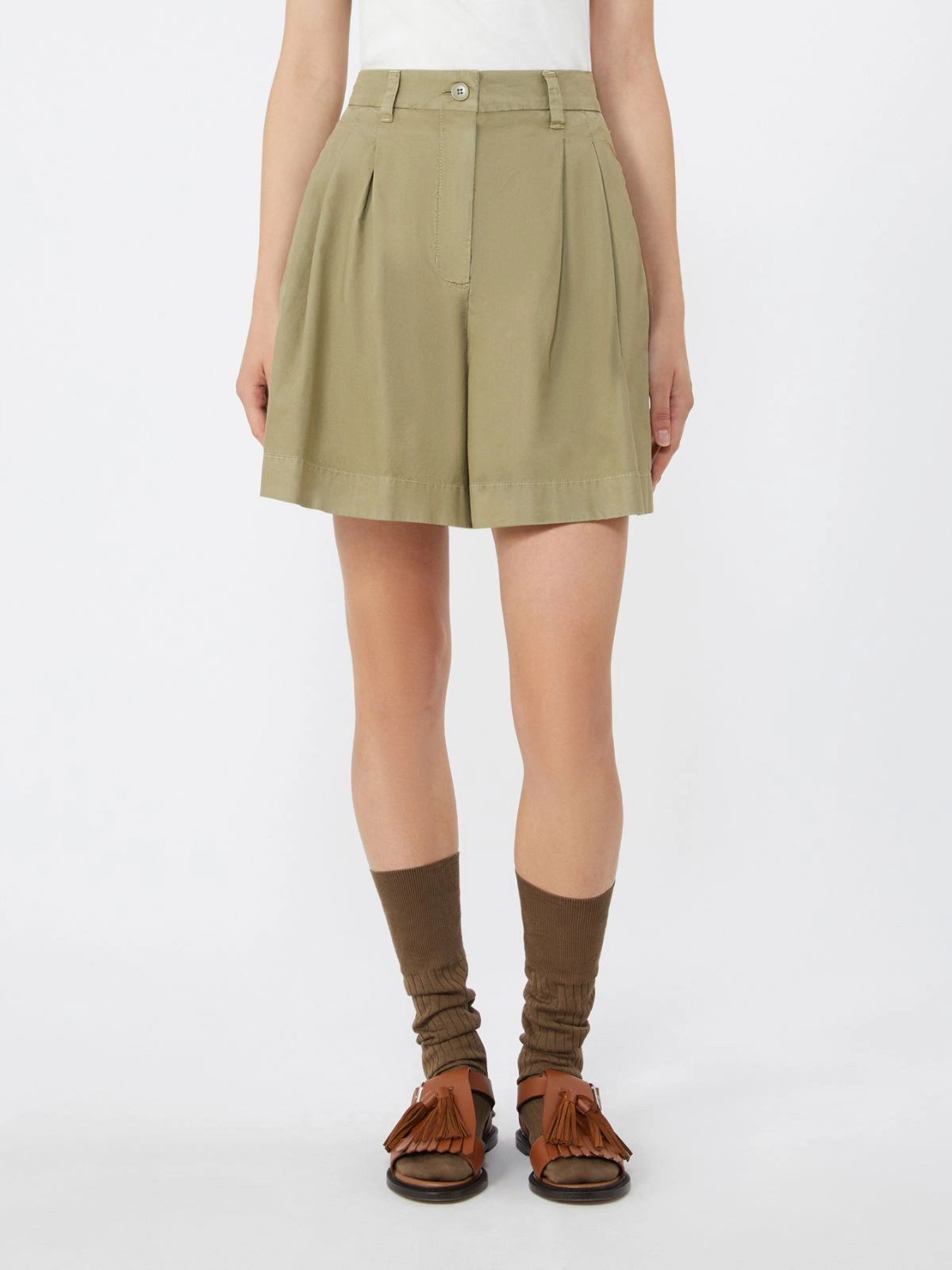WEEKEND MAX MARA BERMUDA ARMONIA OLIVA
