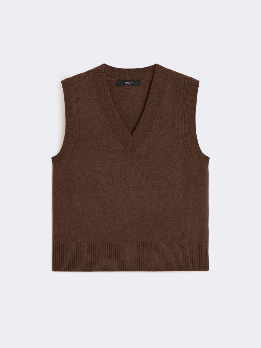 WEEKEND MAX MARA GILET CARLOS CIOCCOLATO