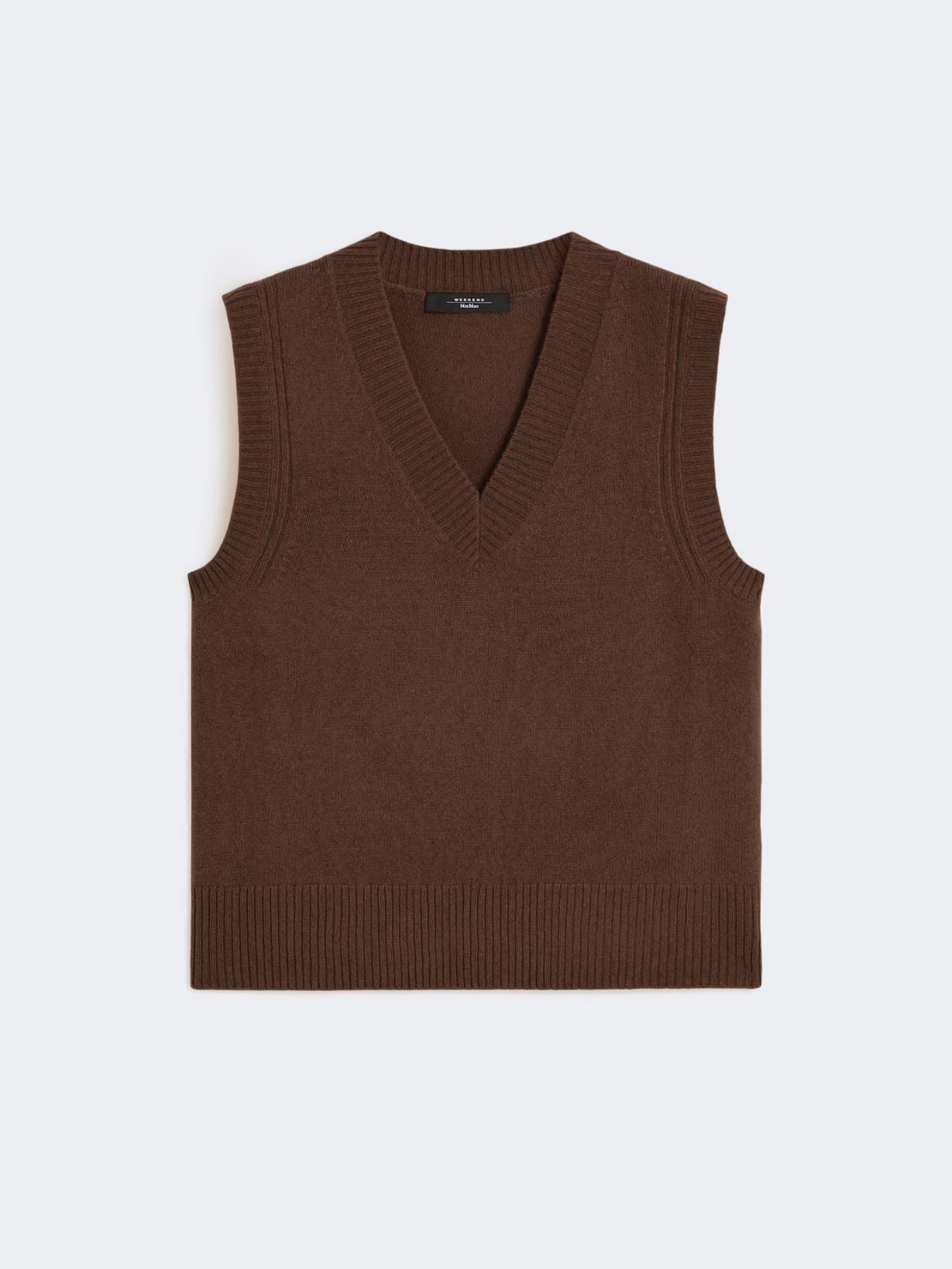 WEEKEND MAX MARA GILET CARLOS CIOCCOLATO