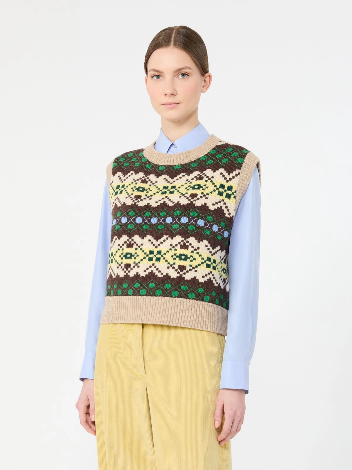WEEKEND MAX MARA GILET SAVANA DIS. MACRO