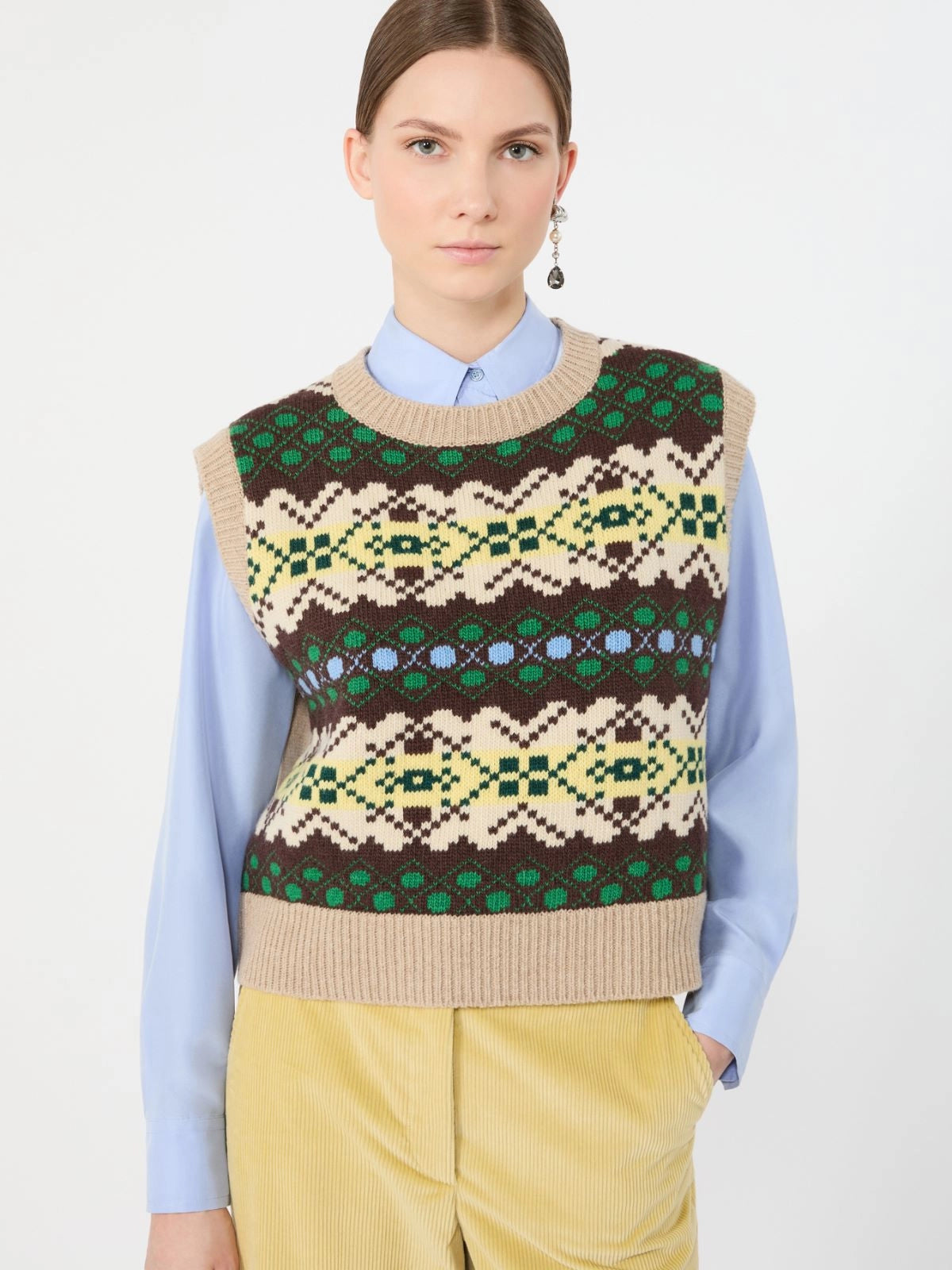 WEEKEND MAX MARA GILET SAVANA DIS. MACRO