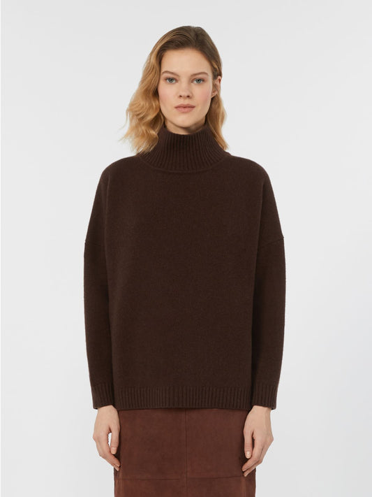 WEEKEND MAX MARA MAGLIONE BORGIA CIOCCOLATO