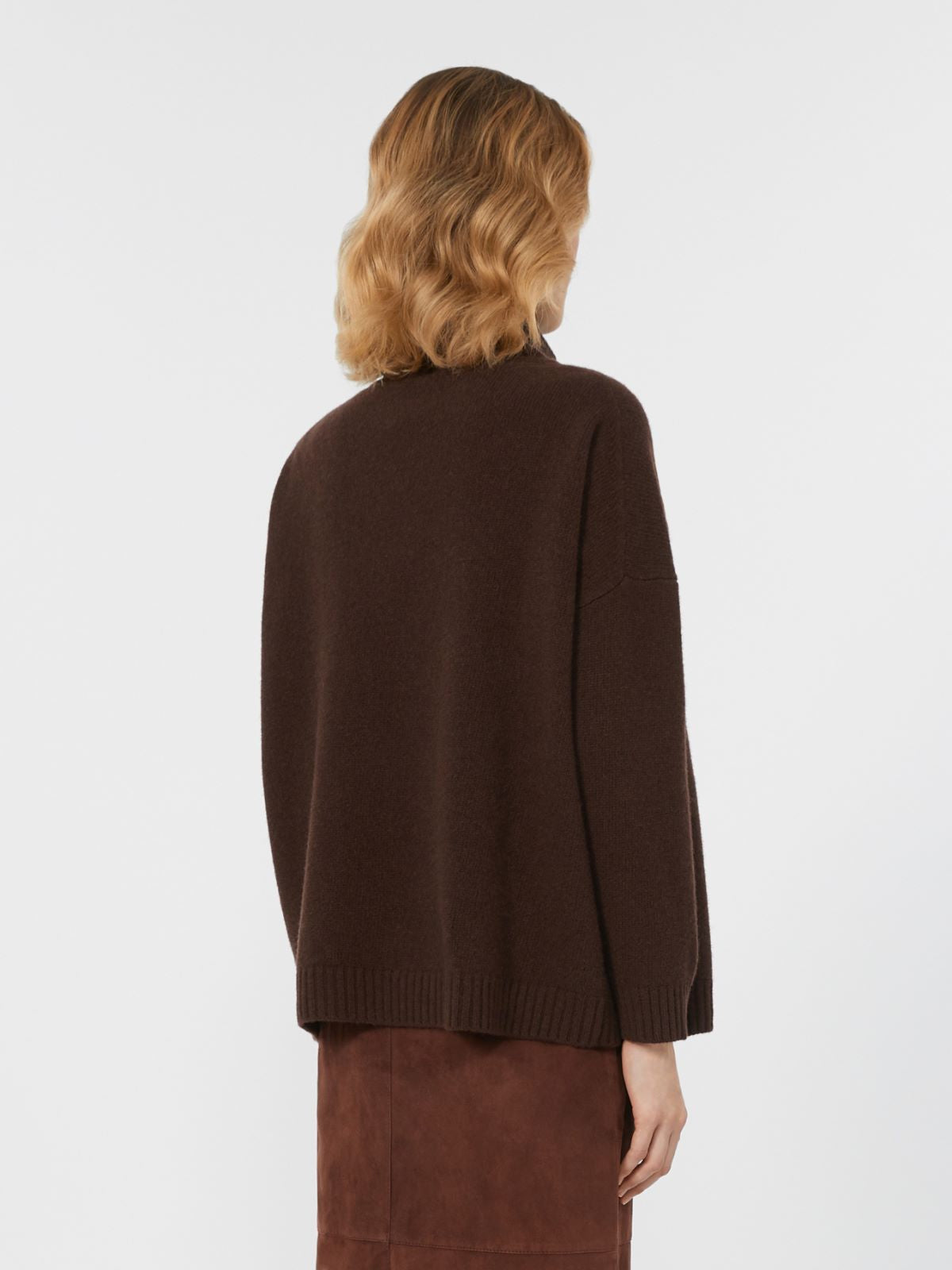 WEEKEND MAX MARA MAGLIONE BORGIA CIOCCOLATO