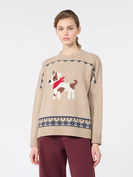 WEEKEND MAX MARA MAGLIONE PAVIDI "CANE"