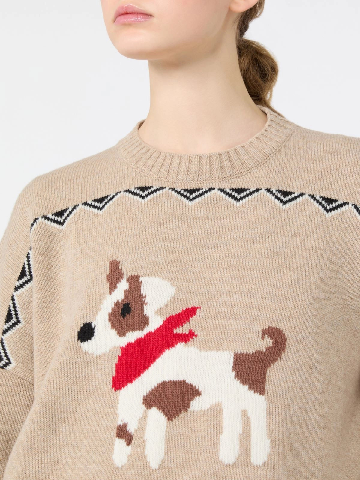 WEEKEND MAX MARA MAGLIONE PAVIDI "CANE"