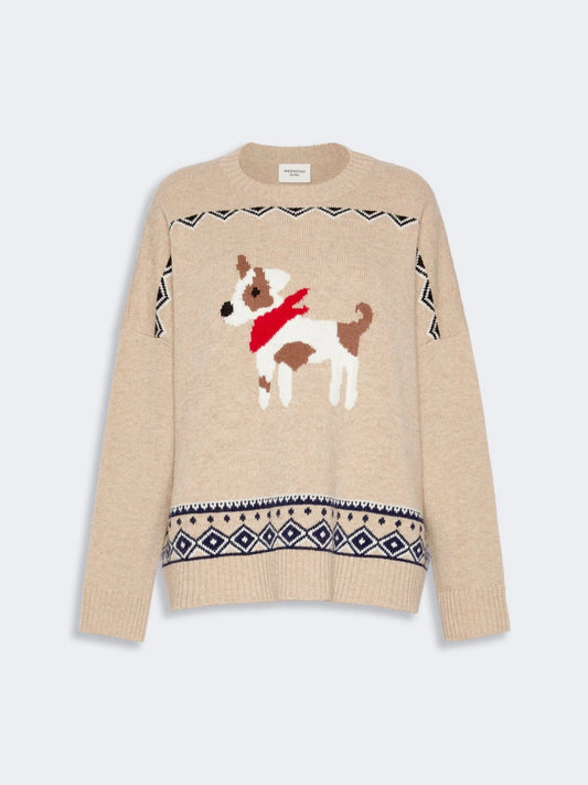 WEEKEND MAX MARA MAGLIONE PAVIDI "CANE"