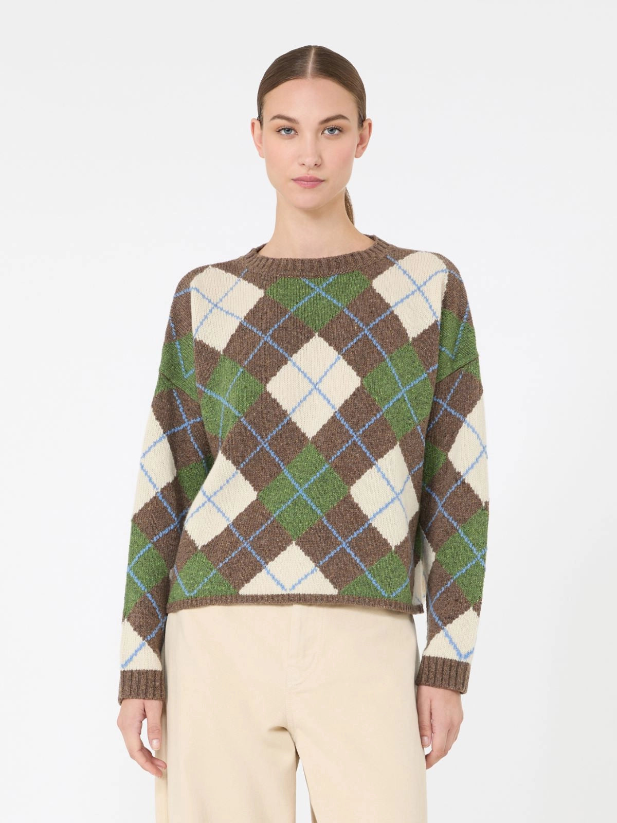 WEEKEND MAX MARA MAGLIONE VASAIO MARRON GLACE'