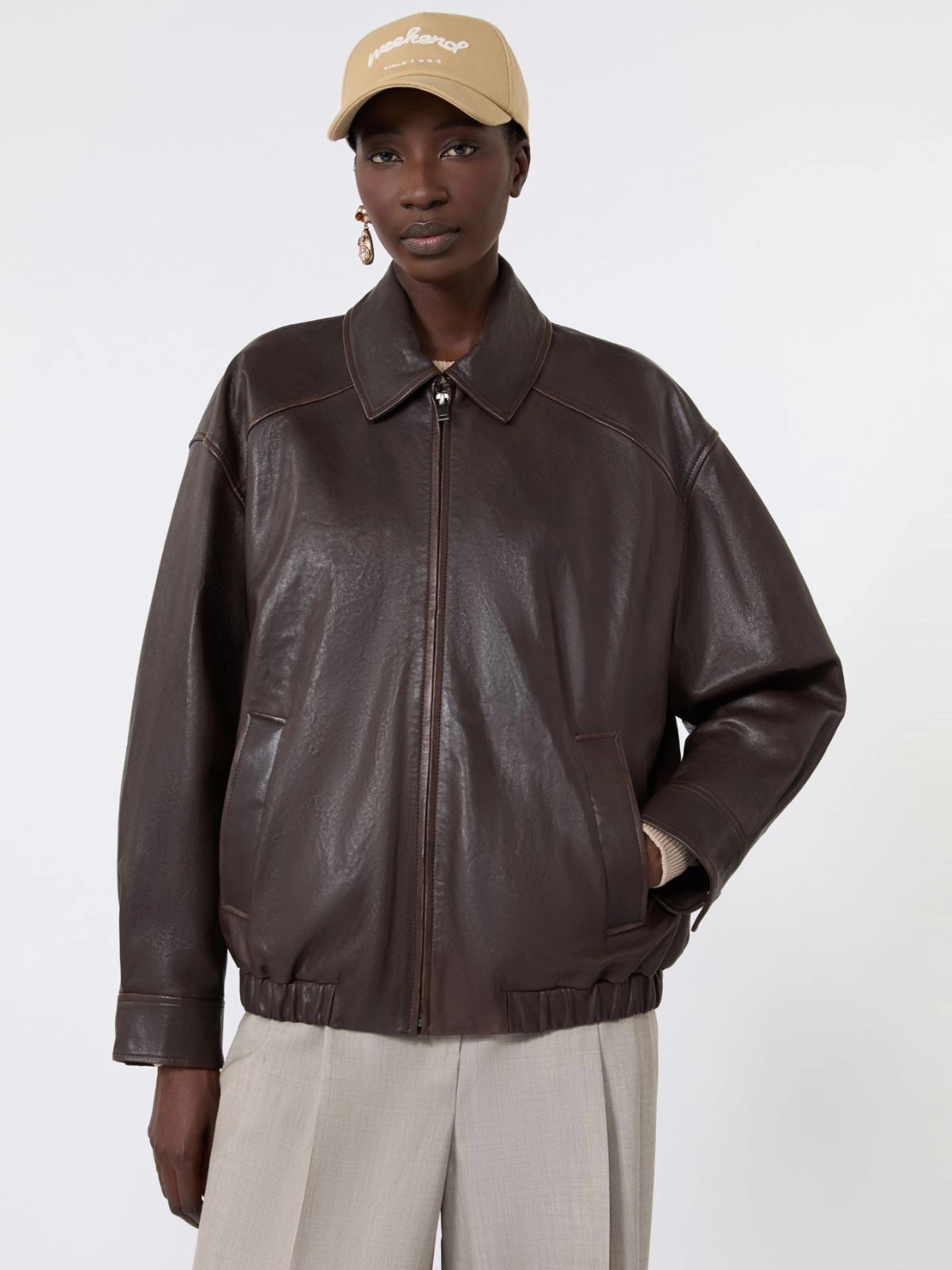 WEEKEND MAX MARA GIUBBINO  "COSE" TESTA MORO